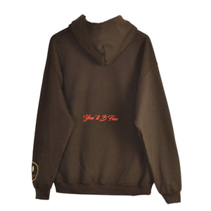 Brown Logo Hoodie