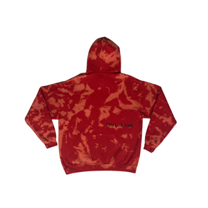 Red Tie-Dye Hoodie