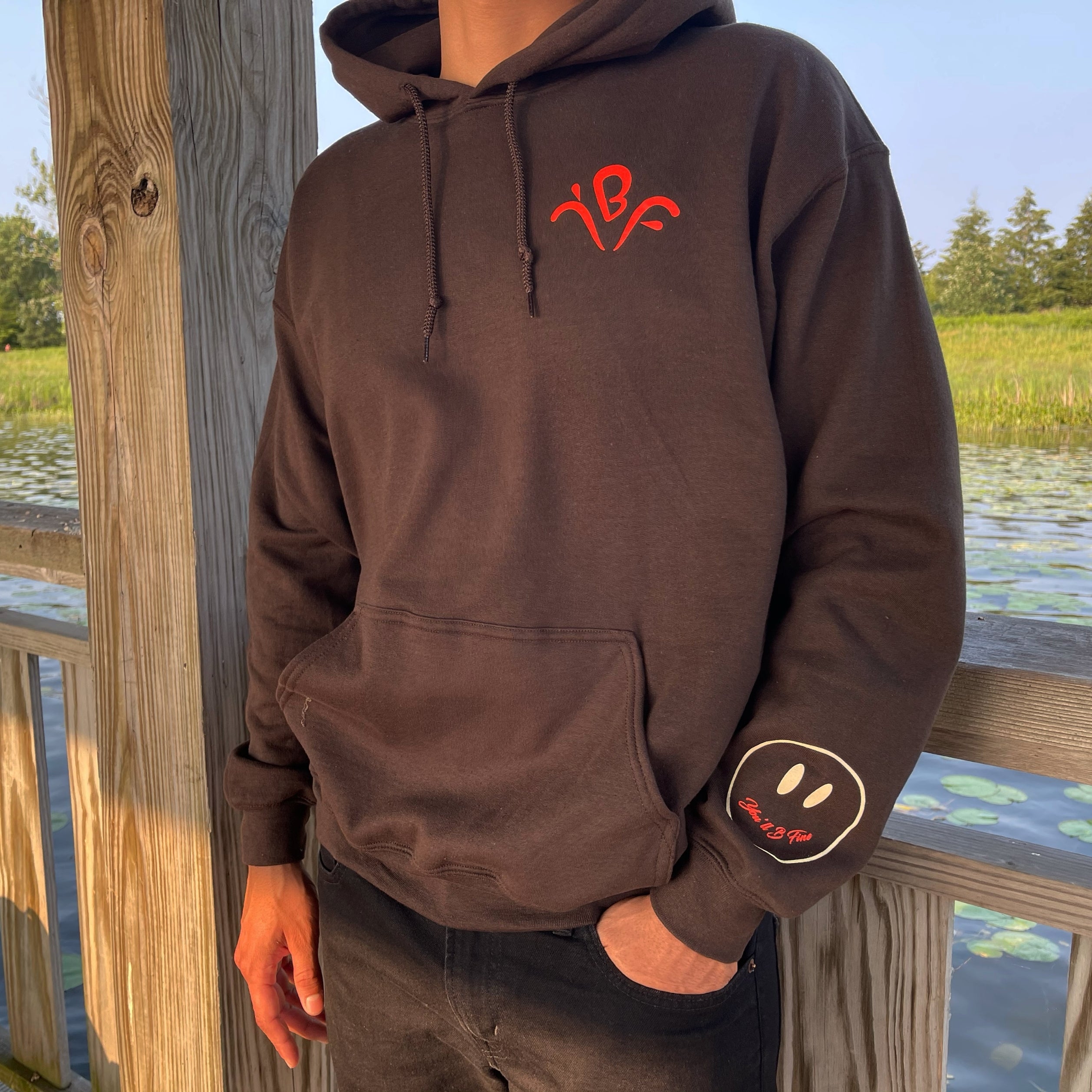 Brown Logo Hoodie